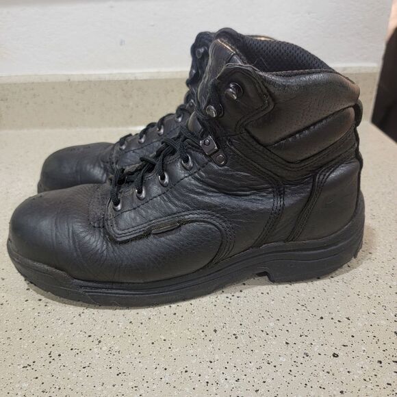 Timberland Pro Series Men’s Size 9 M Safety Toe Work Boots ASTM F2413-05 Brown - Picture 4 of 9